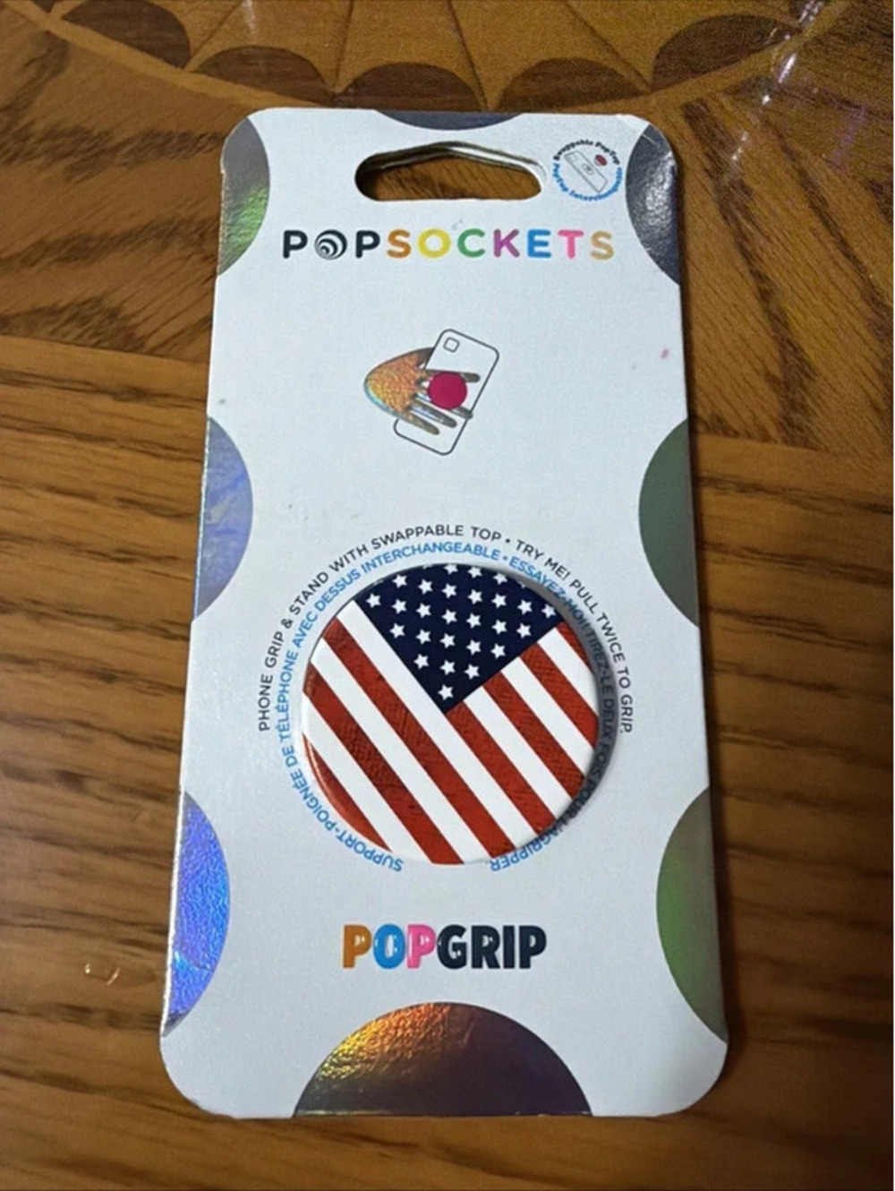 PopSockets PopGrip Cell Phone Grip Vintage American Flag Pop-Up Holder Mount NEW